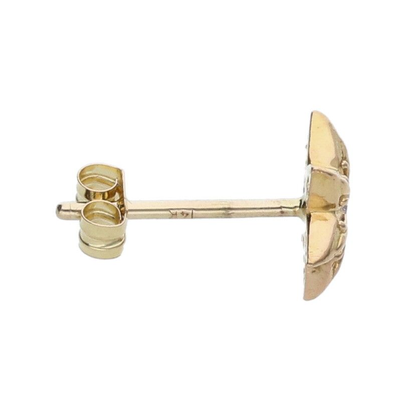 クロムハーツ 22K スタースタッド 1ダイヤ ゴールドピアス クロムハーツスタースタッド22Kwithダイヤモンドピアス|クロム