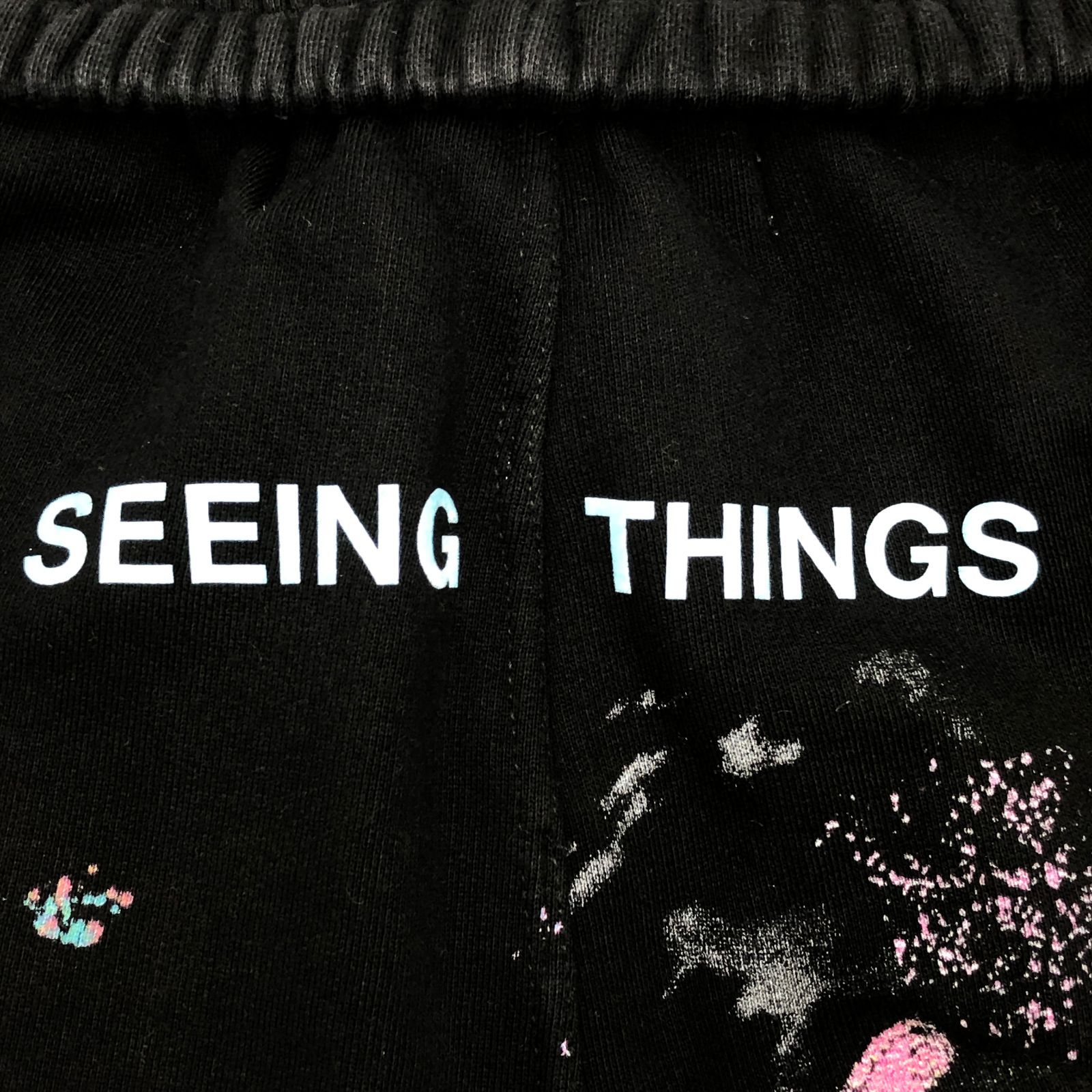 OFF-WHITE ロゴプリントストレートフィットショーツ OFF-WHITE オフホワイト Galaxy Splash Print Shorts