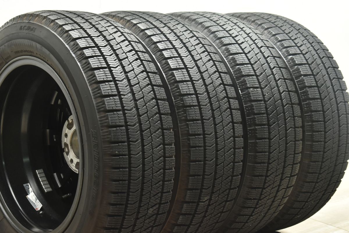 【バリ溝 美品】ファング 16in 6.5J +47 PCD114.3 ブリヂストン ブリザック VRX2 205/60R16 ノア ヴォクシー セレナ アクセラ 即納可能