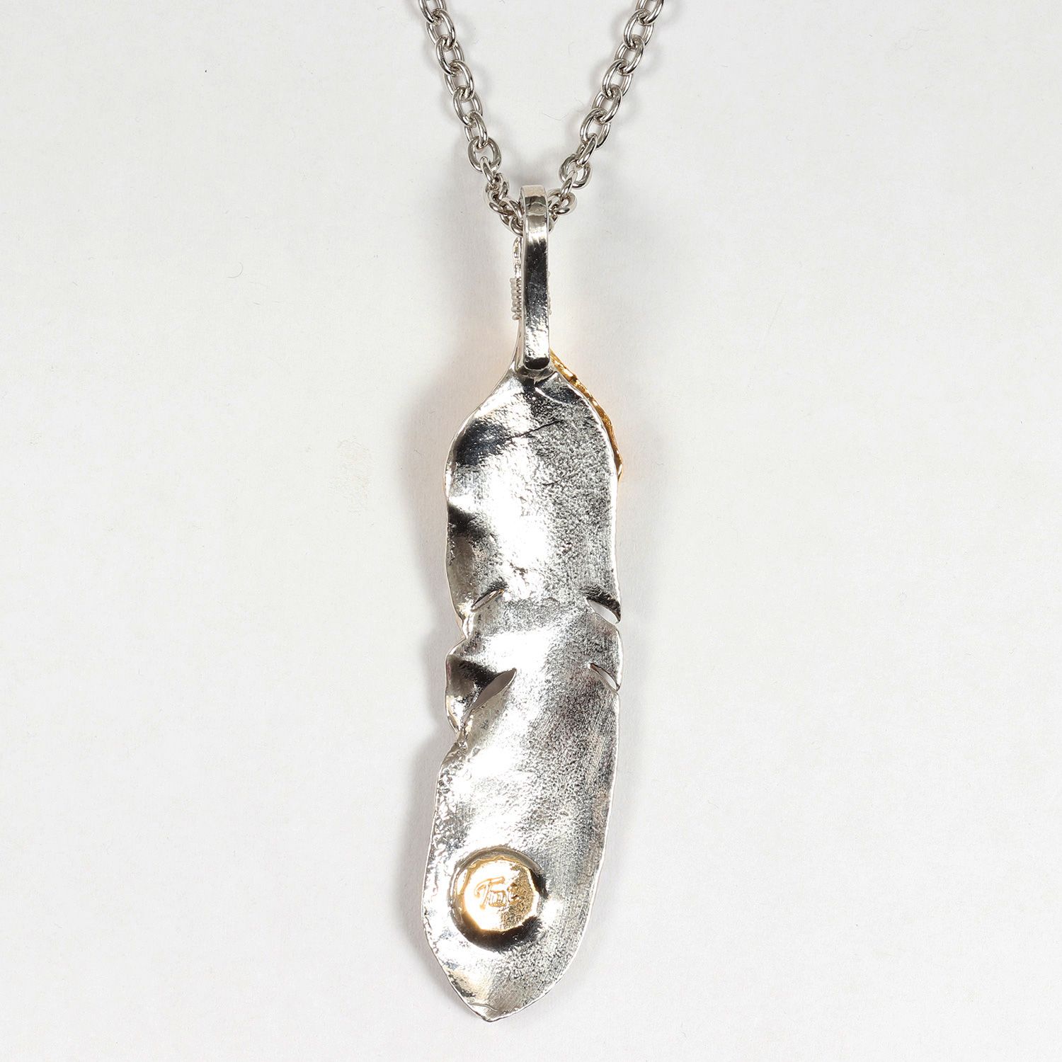 T.M.T ストーンフェザーネックレス（LARGE） STONE FEATHER TOP(LARGE) / SILVER – TMT OFFICIAL ONLINE STORE