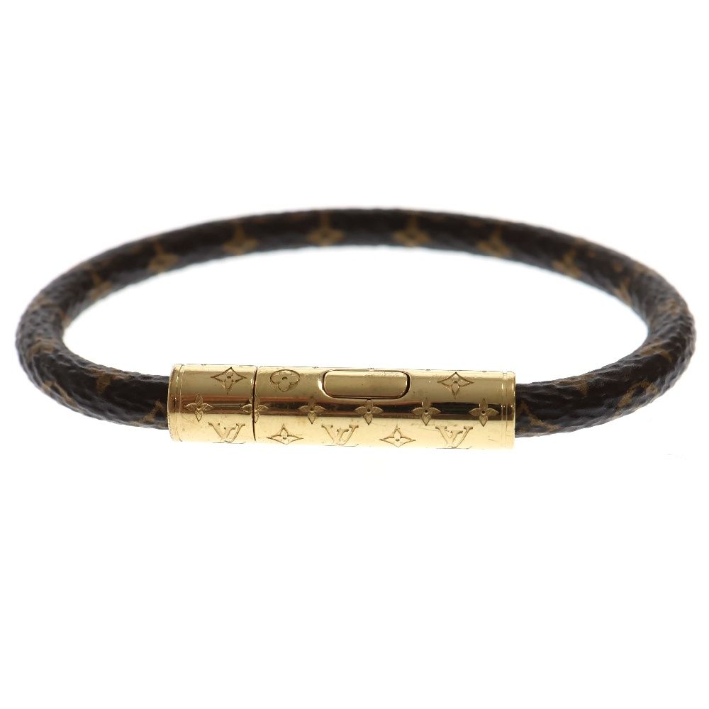 LOUIS VUITTON (ルイヴィトン) ブラスレ LV コンフィデンシャル モノグラム ブレスレット ブラウン M6334E