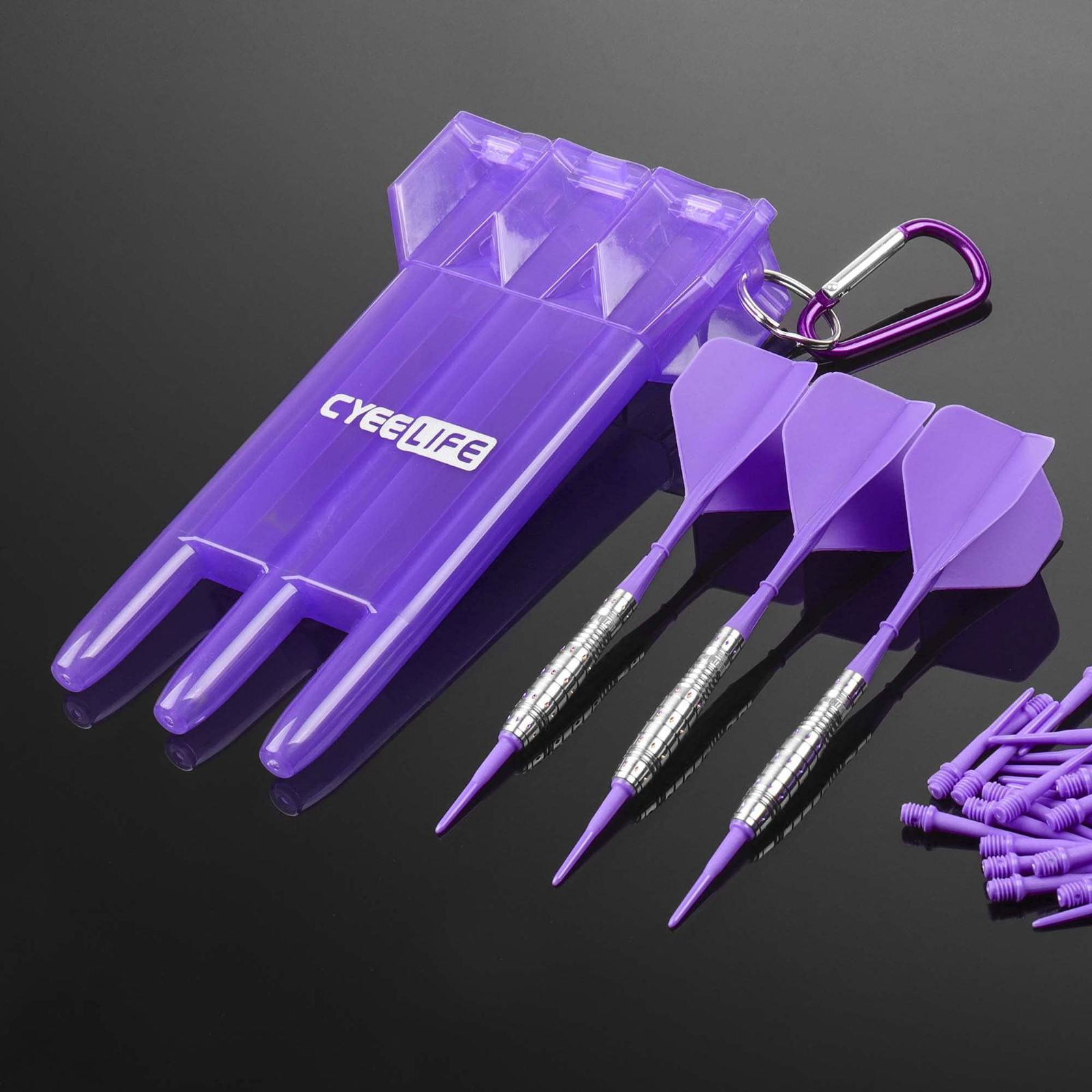 新着商品 90 CyeeLife 16g タングステンの専門ダーツ ダーツケース 6 プラスチックの尾翼 60 ダーツ ティップ