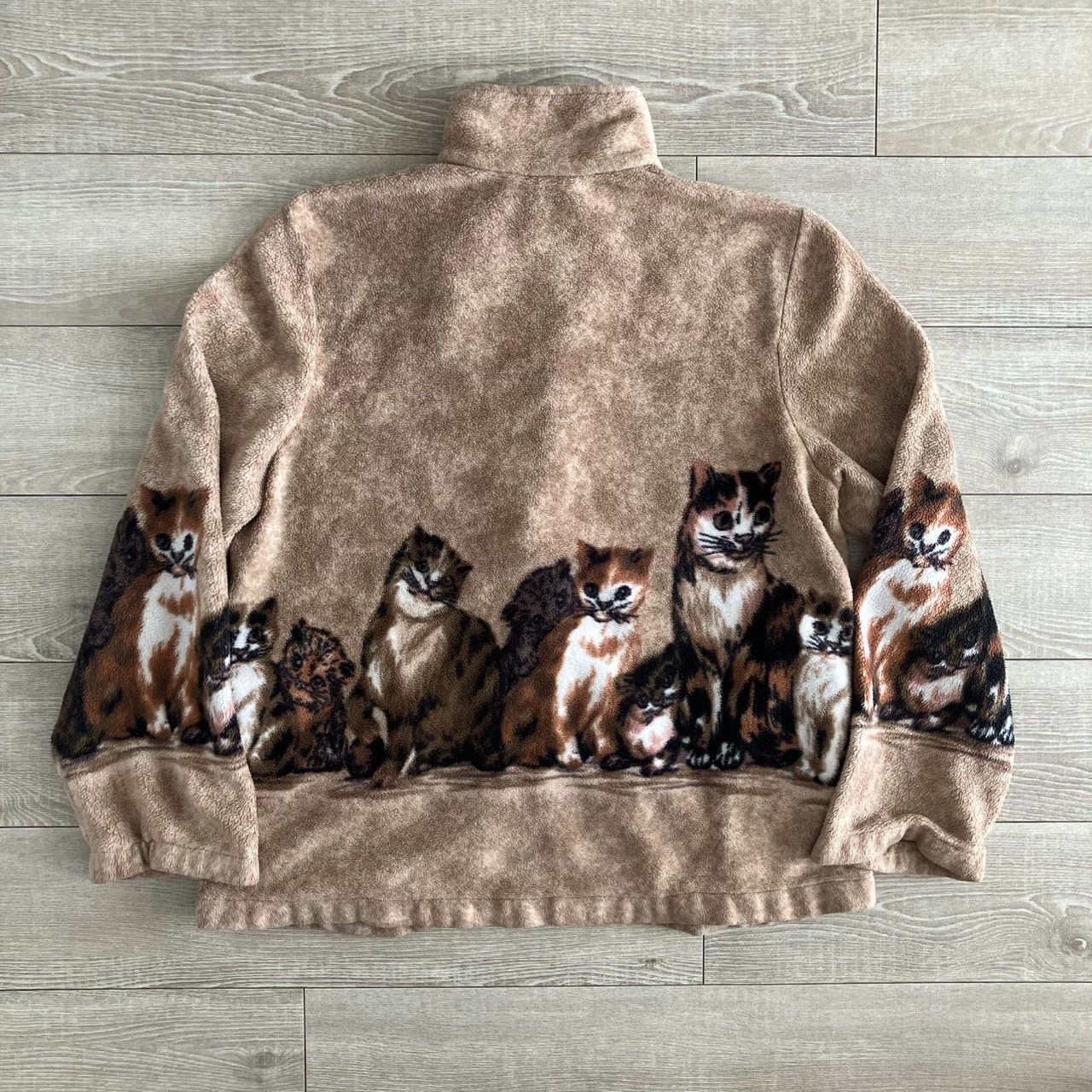 あのちゃん着用 猫 フリース アウター あのちゃん 着用 キャット 猫柄 フリースジャケット M - メルカリ