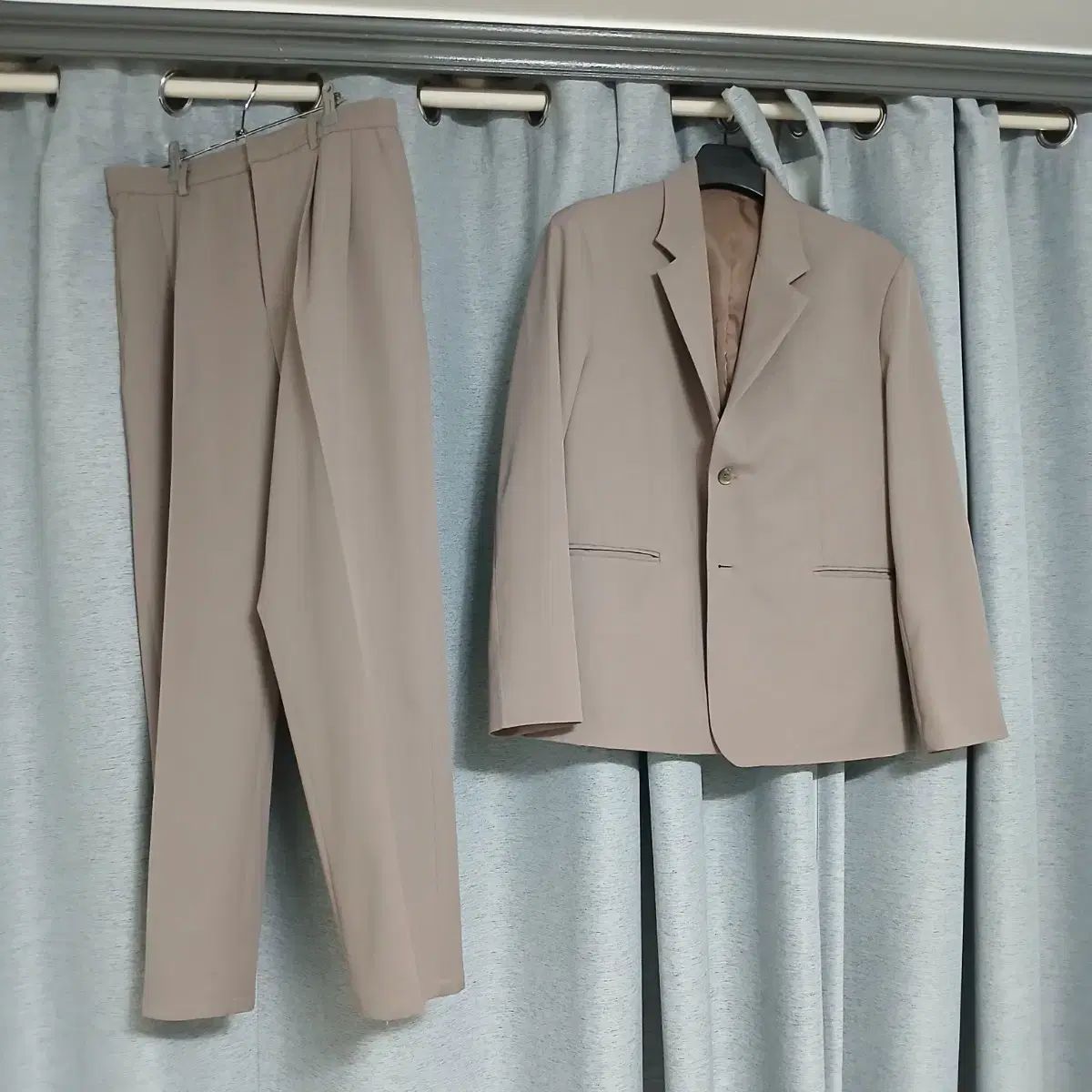 ノーブランド ブレーザー スラックス セットアップ ベージュ