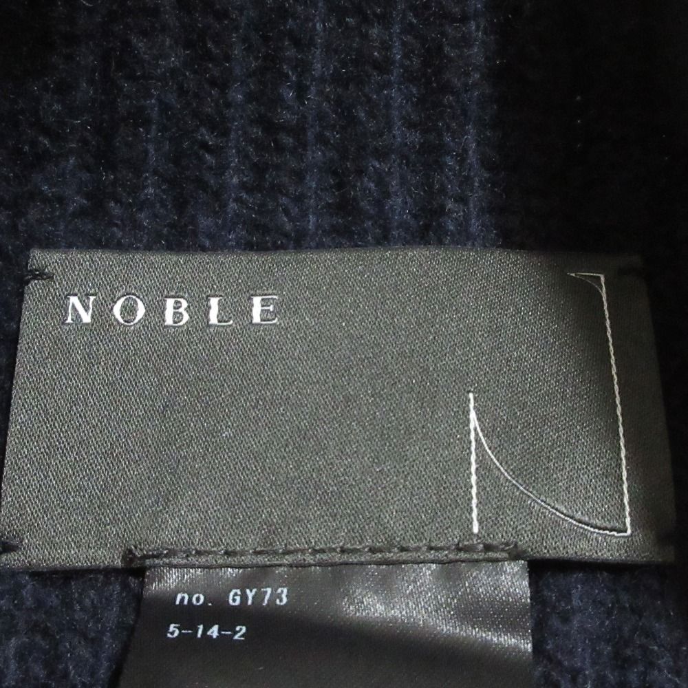 美品 24AW NOBLE ノーブル 5G両畦ケープニット プルオーバー