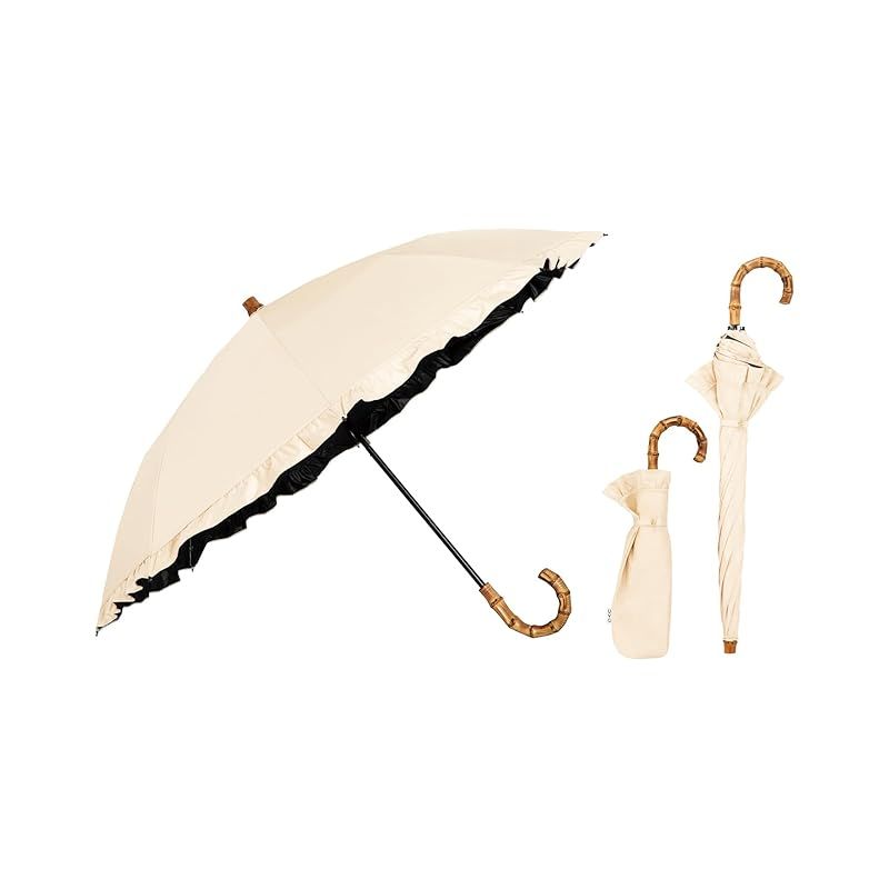 Rose Blanc 芦屋ロサブラン 春雨兼用折りたたみ傘 ロサブラン 日傘 完全遮光 長傘 uv 晴雨兼用 1級遮光 遮熱 涼しい