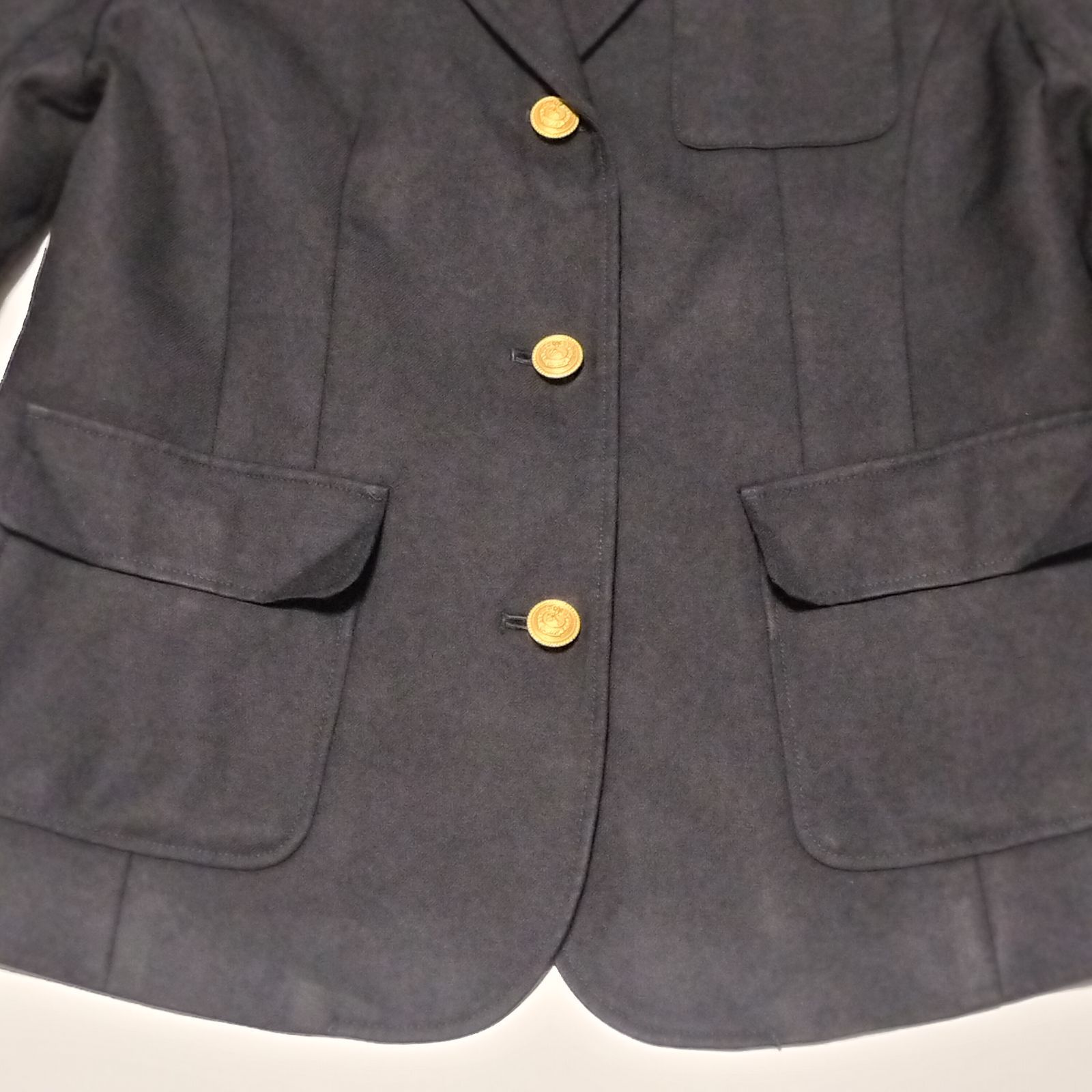 BURBERRY LONDON 金ボタン ウール ブレザー ジャケット 160A ブラック