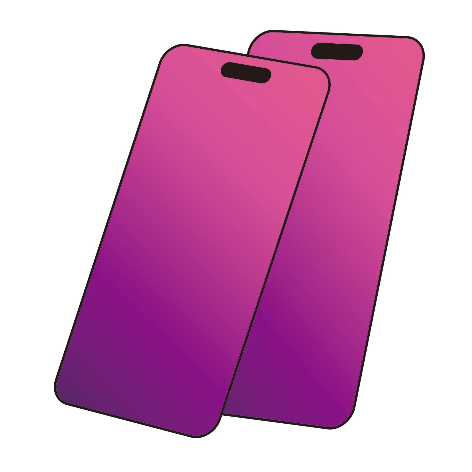 2枚 iPhone 14 Pro ガラスフィルム 覗き見防止 紫 グラデーション 硬度9H 耐衝撃 気泡ない 覗き見防止フィルム iPhone14Pro 保護フィルム のぞき見防止 アイフォン14プロ ガラス フィルム (6.1インチ)