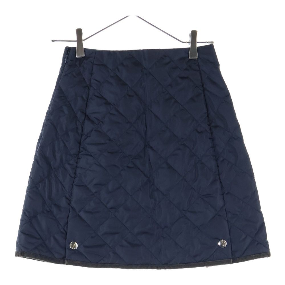 PRADA プラダ Re-Nylon Skirt リナイロン トライアングルロゴ キルティング スカート レディース ネイビー 21Y933 S000 1WQ9
