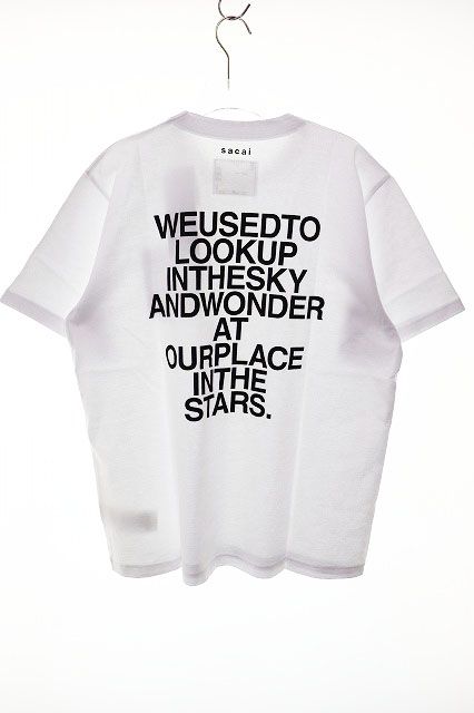 すぐ届く！ sacai MEMORY プリントTシャツ ホワイト サカイ sacai 23AW GRAPHIC T-SHIRT WHITE SIZE 3 23-0585S