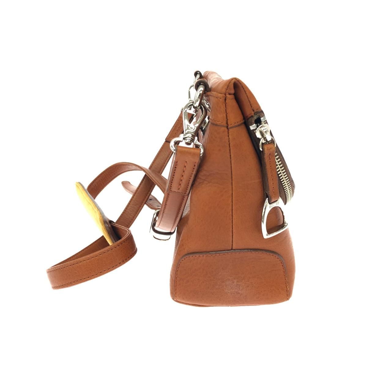 SOMES ブラウン レザー バッグ SOMES SADDLE(ソメスサドル) Leather Shoulder Bag レザー