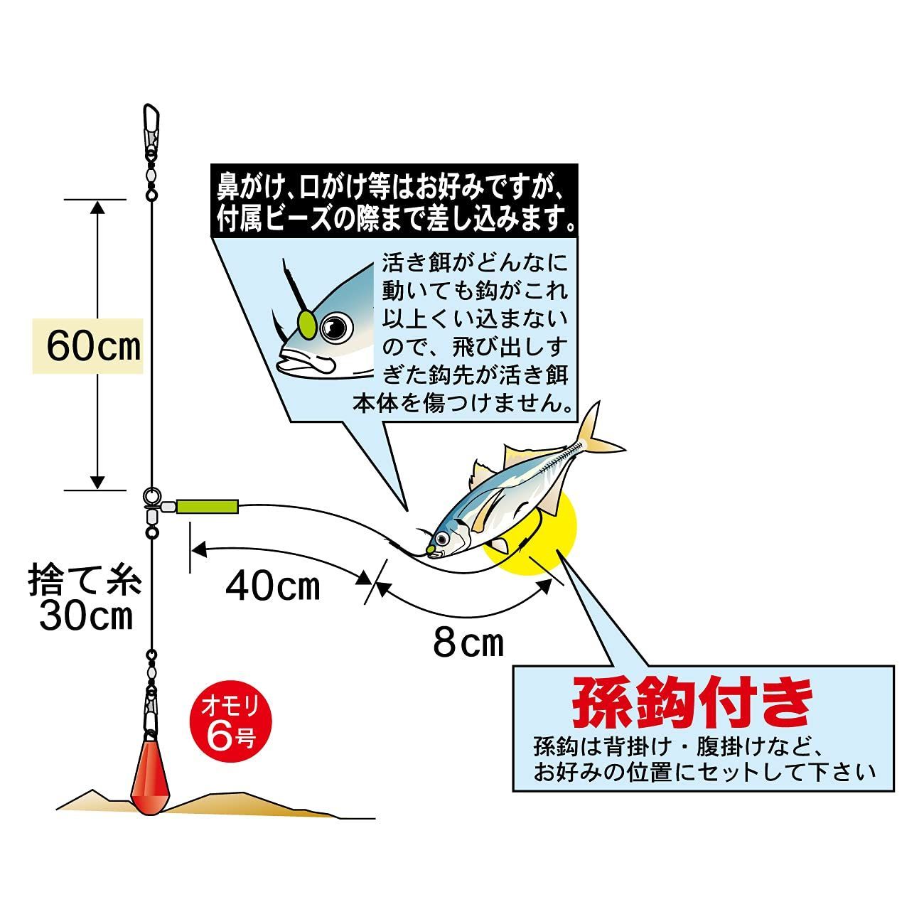 がまかつ(Gamakatsu) お墨付きアオリイカ仕掛 はねあげ式 段差キャッチ