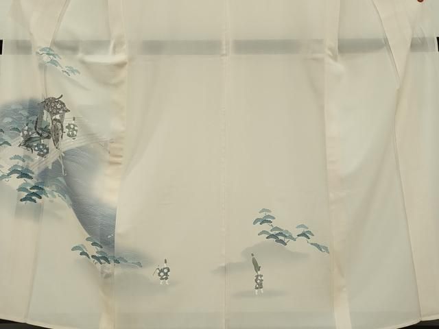 平和屋着物＊夏物 訪問着 変わり絽 花籠 暈し染め 正絹 逸品