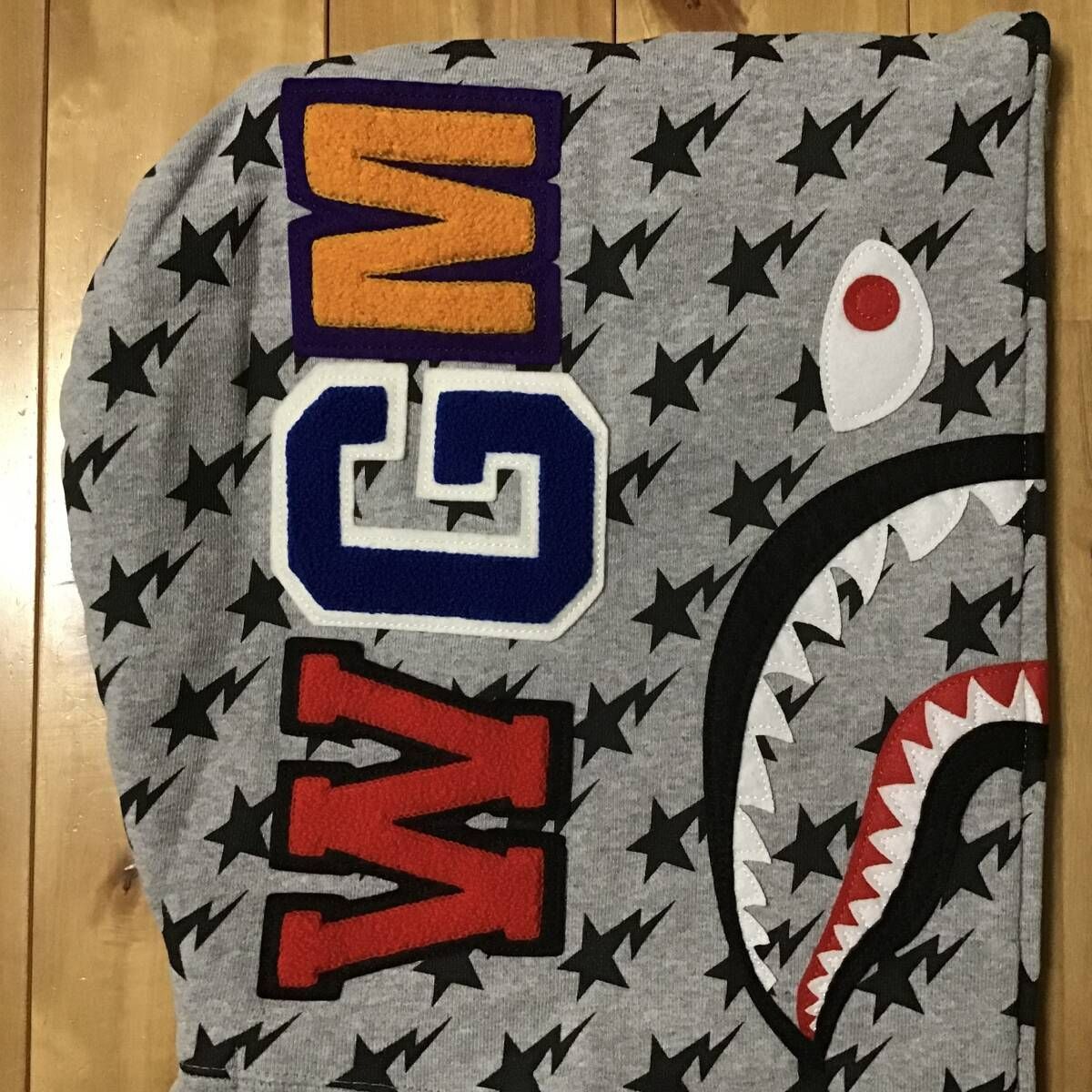 星条旗 シャーク パーカー Mサイズ American shark full zip hoodie a  