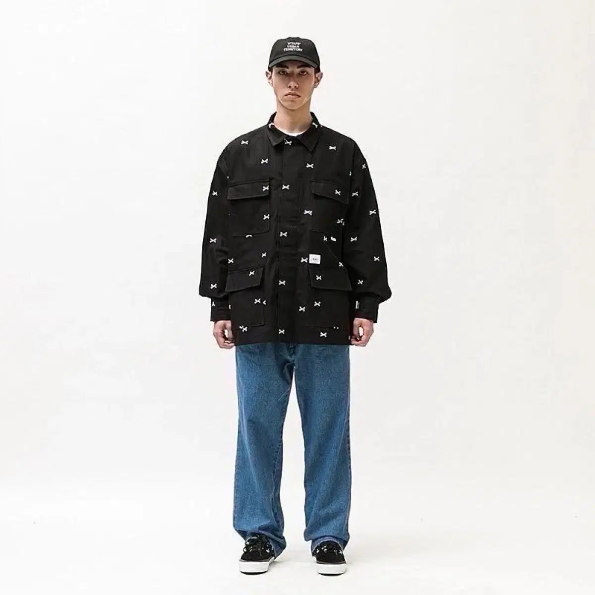 WTAPS ダブルタップス 22SS クロスボーン ジャングルシャツ 黒 03