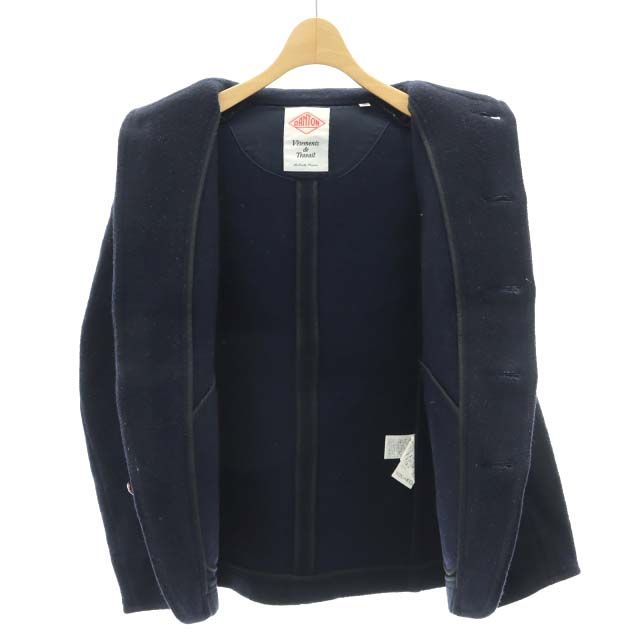 ダントン DANTON ウールモッサ ジャケット ラウンドカラー 36 S