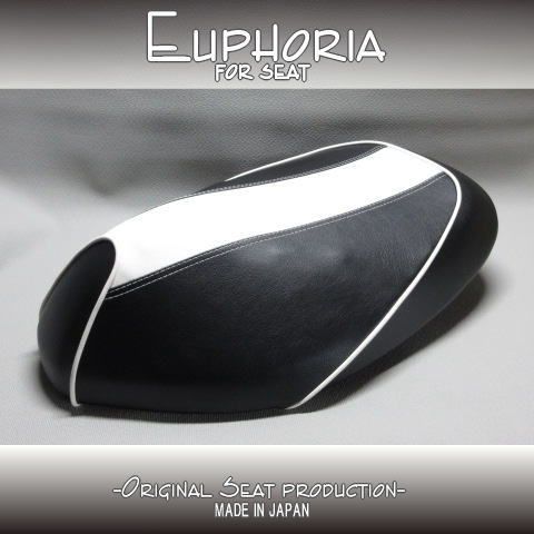 □【JOG ZR EVO ジョグ エボ SA16J】カスタムシート 黒/白 ライン《Euphoria》張替え済!!□MK38906 - メルカリ