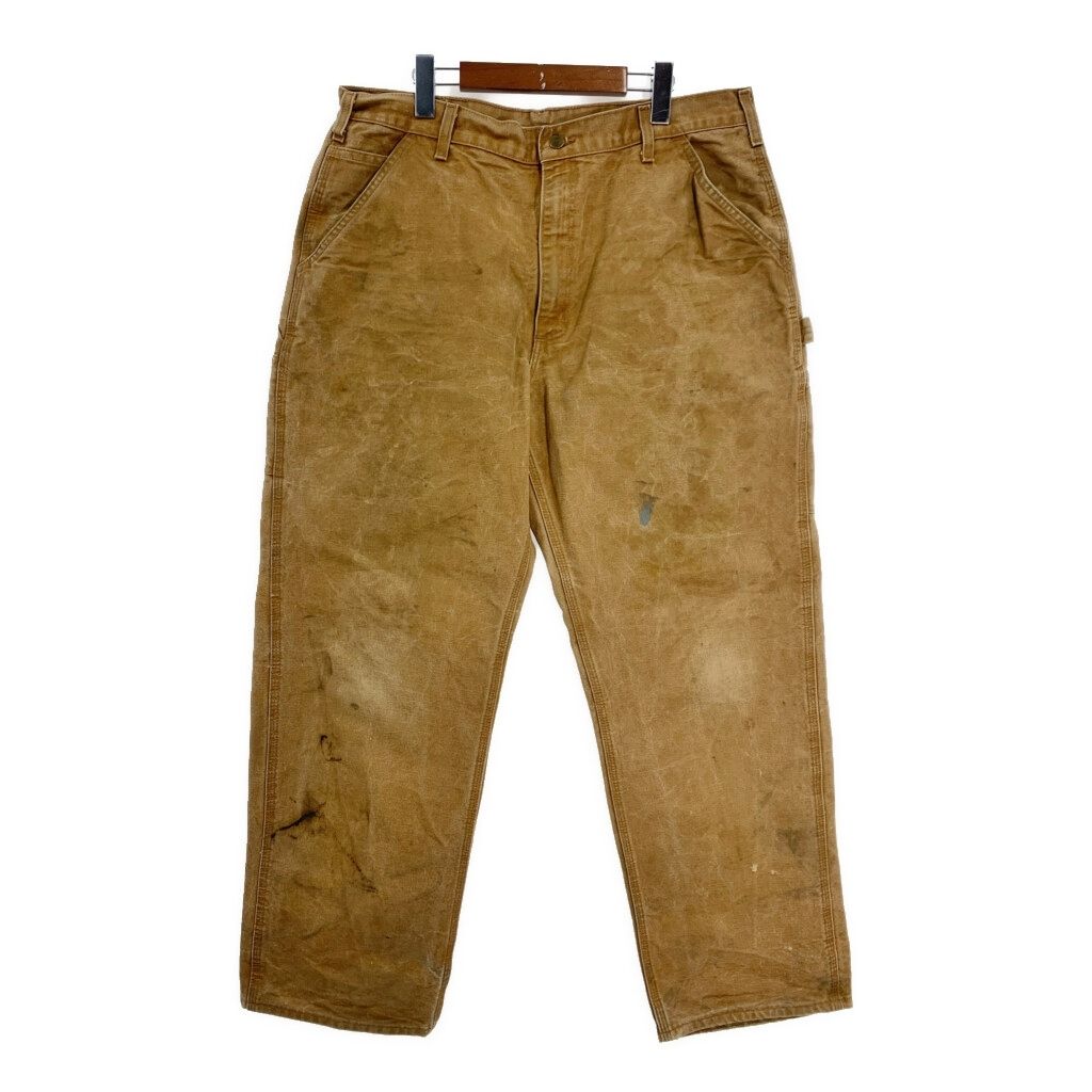 Carhartt カーハート ダック ペインターパンツ 大きいサイズ ライトブラウン (メンズ W38 L32) 中古 古着 T1909