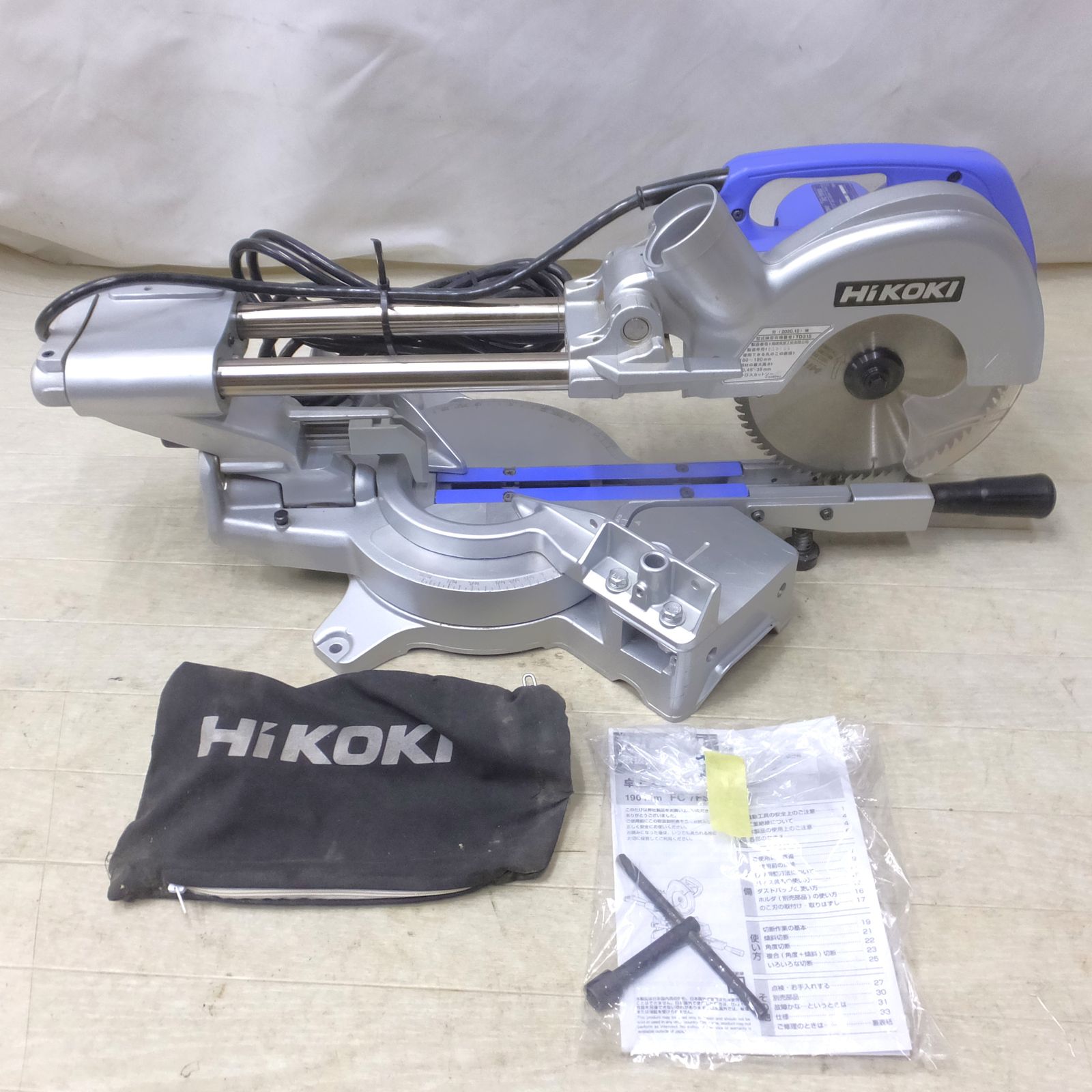 送料無料]◇HIKOKI ハイコーキ 卓上スライド丸のこ FC7FSB 190mm 100V 