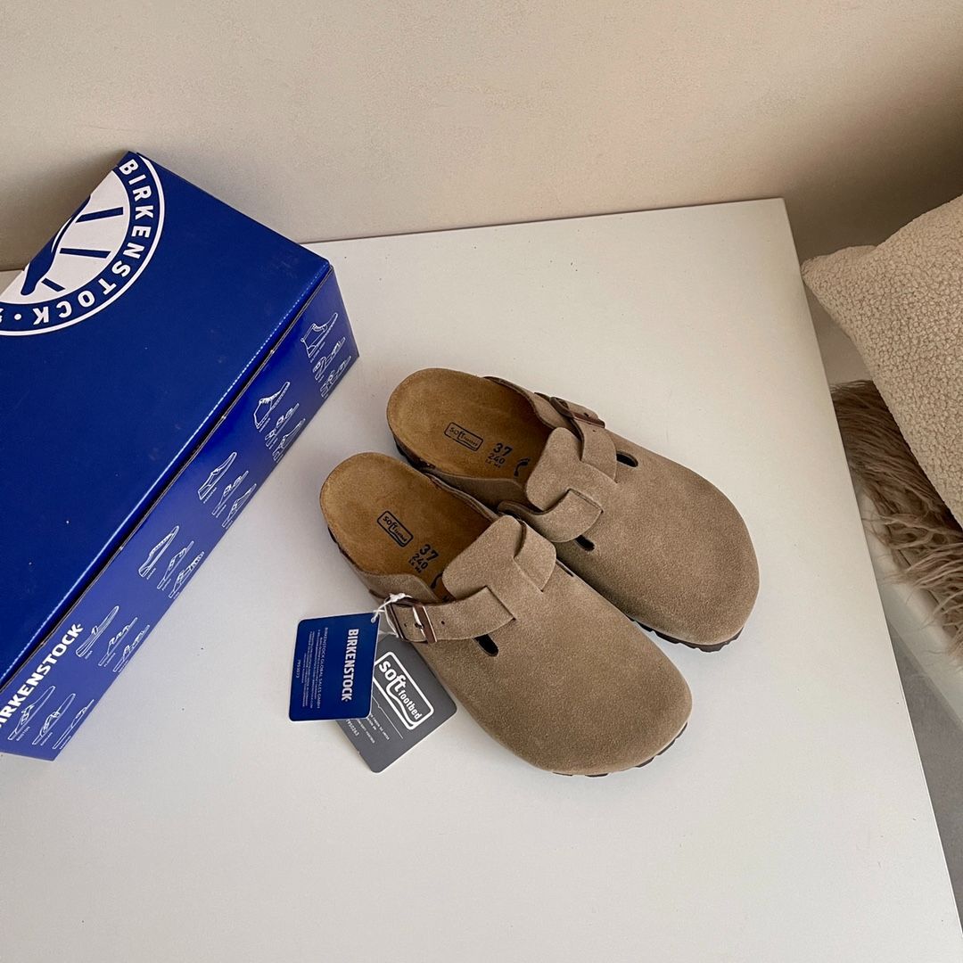 新品未使用 ⭐BIRKENSTOCK⭐ ビルケンシュトック ボストンスエード サンダル トープ # A6 メンズ サイズ - メルカリ