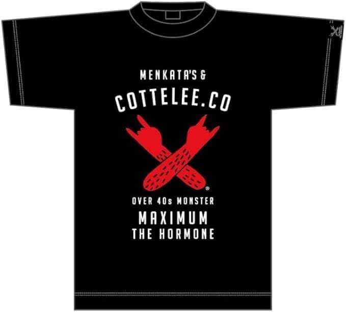 マキシマムザホルモン 爽やかキドキドシリーズ forties monster 40代の怪物 Tシャツ Bitch 黒 M