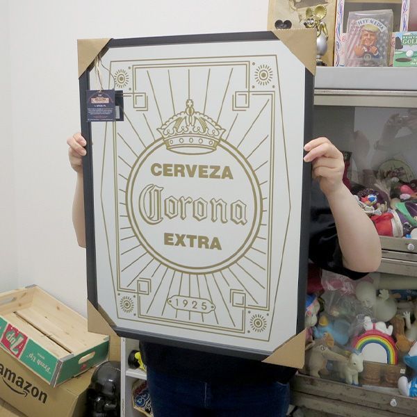 コロナビール ガレージ・ミラー CORONA EXTRA LABEL パブミラー CORONA