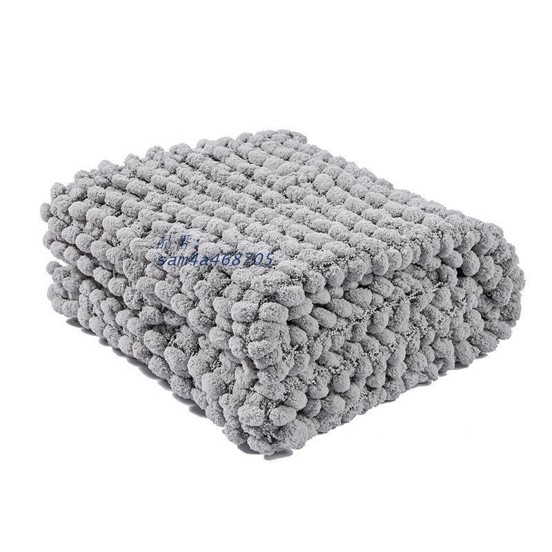 ソファカバーカーペット粗毛糸手編み毛布トッズカーペットニットカーペットアウトドアキャンプ毛糸カーペット