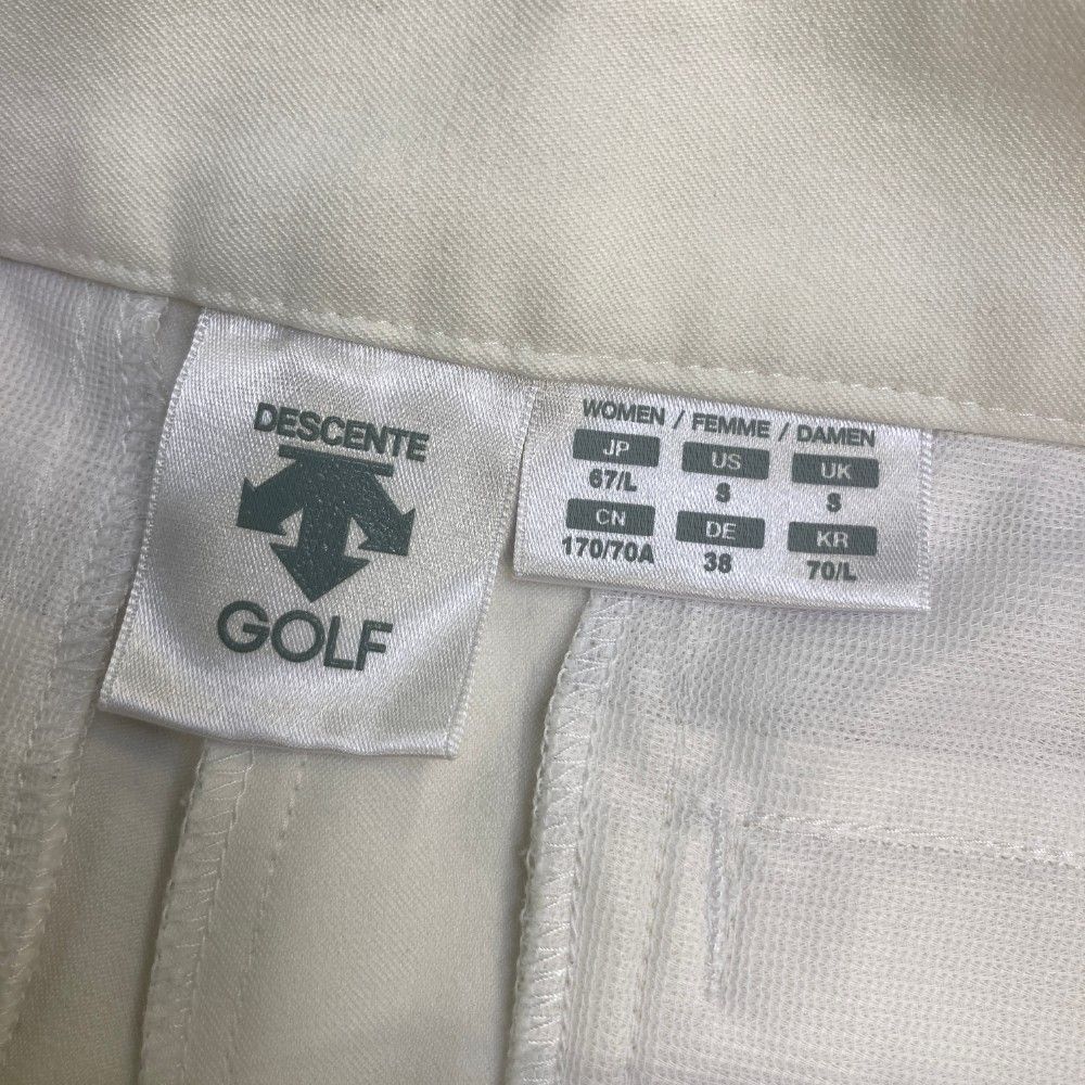 サイズ：67/L DESCENTE GOLF デサントゴルフ  キュロットスカート  ホワイト系 [240101413107] ゴルフウェア レディース ストスト サイズ：67/L DESCENTE GOLF デサントゴルフ キュロットスカート