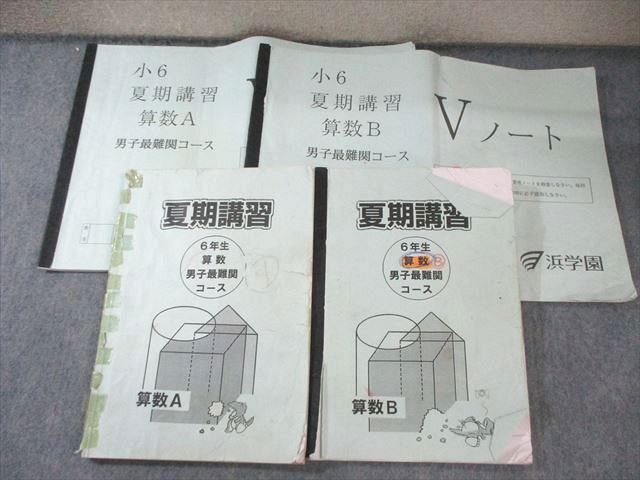 浜学園 小6 男子最難関コース 夏期講習 算数A/B 計2冊 045M2C - メルカリ