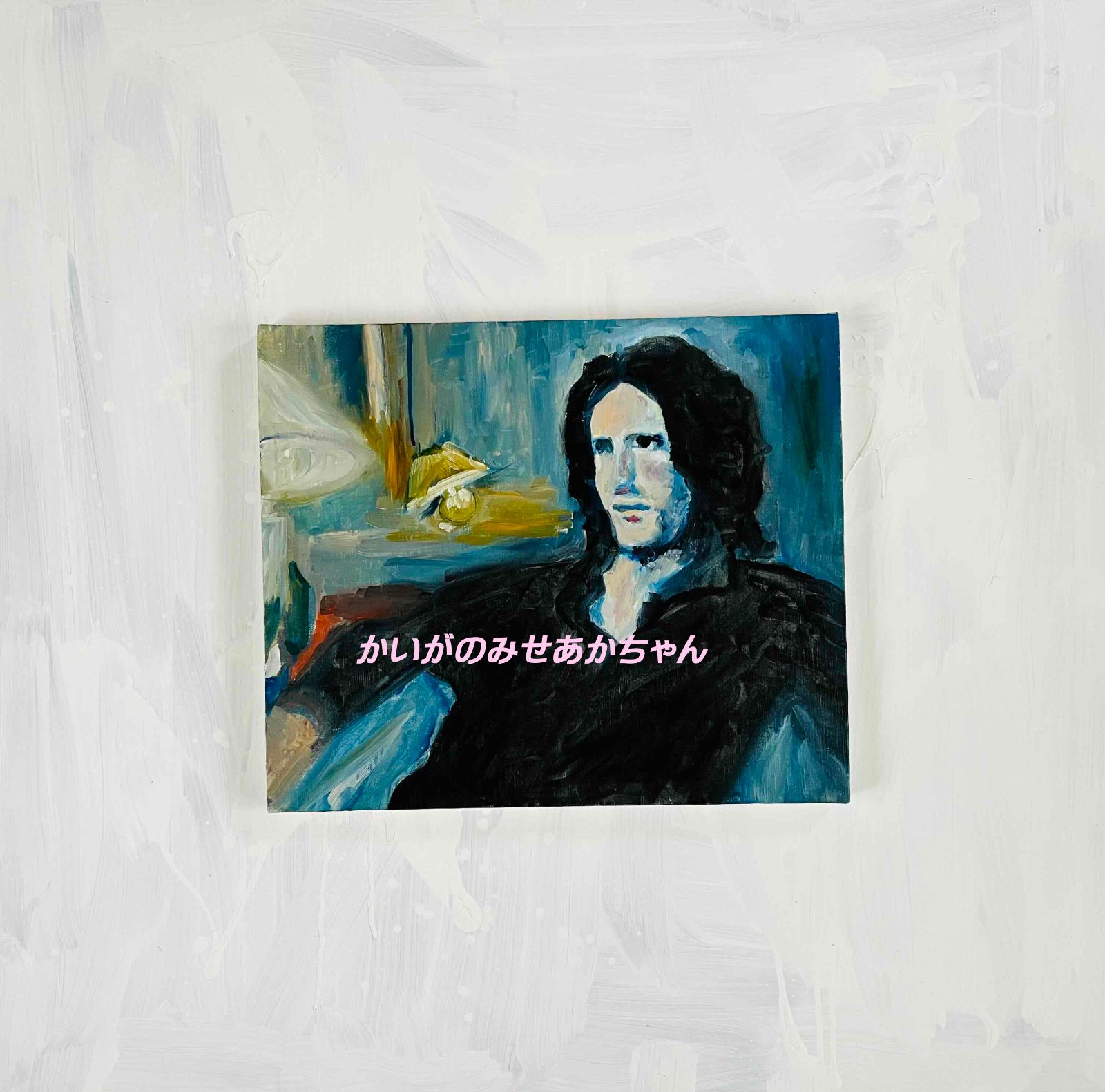 38×46㎝「座る白人男性」F8・原画・油彩 38×46㎝「座る白人男性」F8・原画・油彩 - メルカリ