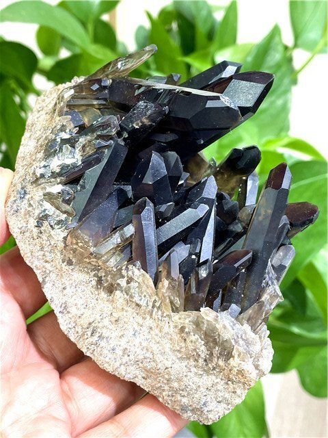 AAA級【魔除け】◇天然モリオン(黒水晶）クラスターYTHB86C6