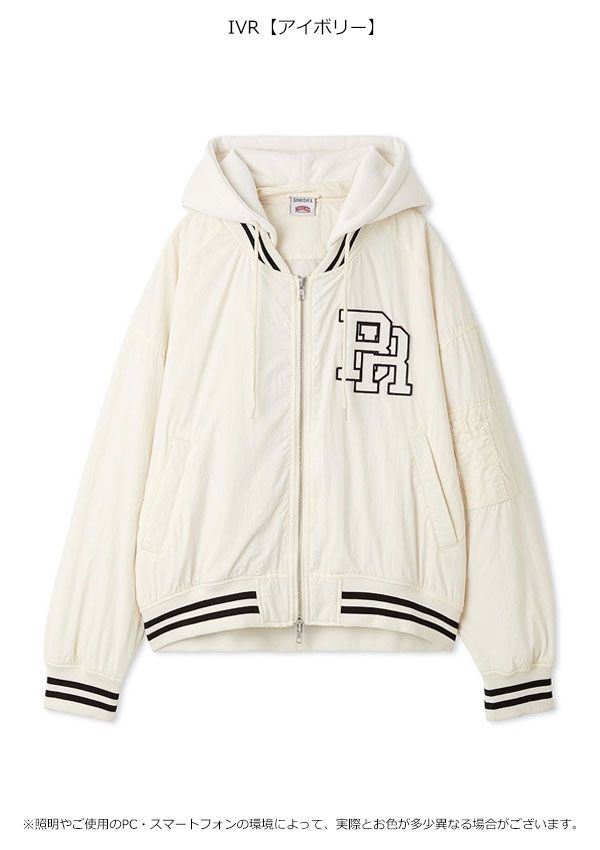 スナイデル SNIDEL アウター 25秋冬 NUTMEG コラボフード付きMA-1 ミドル丈 長袖 ブルゾン ナツメグ swfj254159