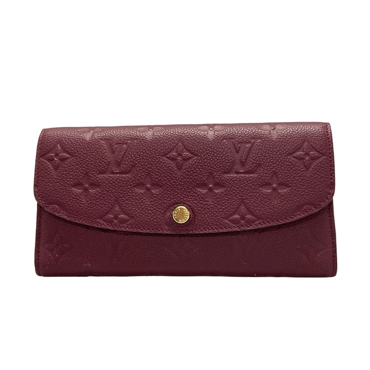 LOUIS VUITTON ルイヴィトン 長財布 モノグラム アンプラント ポルトフォイユエミリー M62015 レザン イニシャル刻印