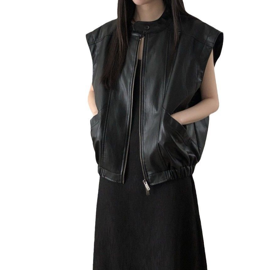 トレフル♡ふわふわベスト aquagarage ニットベスト レディース 春 夏 秋 M ノースリーブ