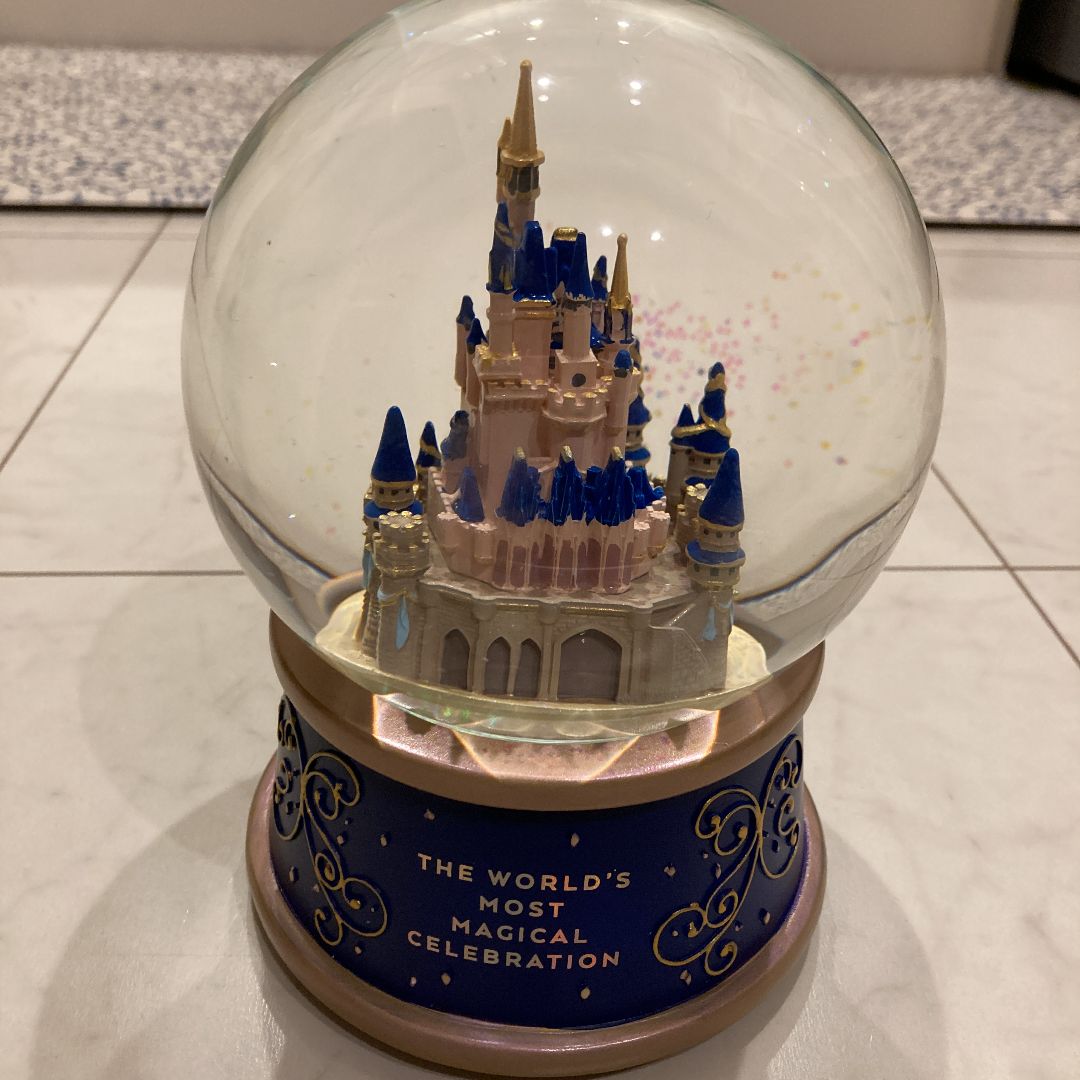 ディズニー WDW 50周年 スノーグローブ シンデレラ城 オルゴール ディズニー WDW 50周年 スノーグローブ シンデレラ城 オルゴール