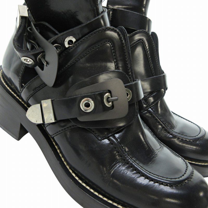 バレンシアガ　サンクチュールアンクルブーツ　アンクルブーツ BALENCIAGA - 140 美品 バレンシアガ サンチュール アンクル