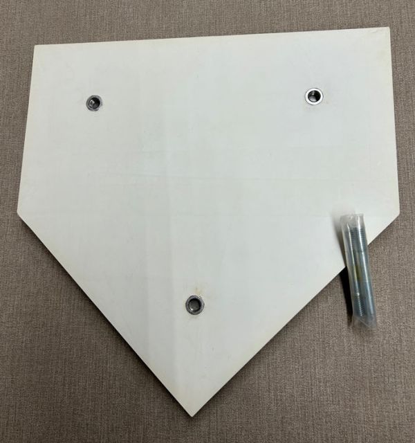 使用品 野球 ホームベース ゴム 釘付き 厚さ20ｍｍ 公式規格 野球設備 備品 翌日配送可能も多数！