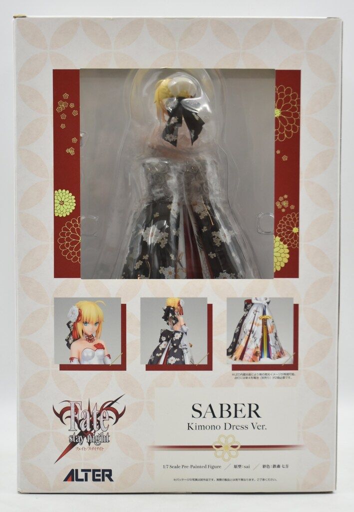 【新品・未開封】アルター　セイバー　着物ドレス Fate/stay night セイバー 着物ドレスVer. 1/7 PVC製塗装済完成