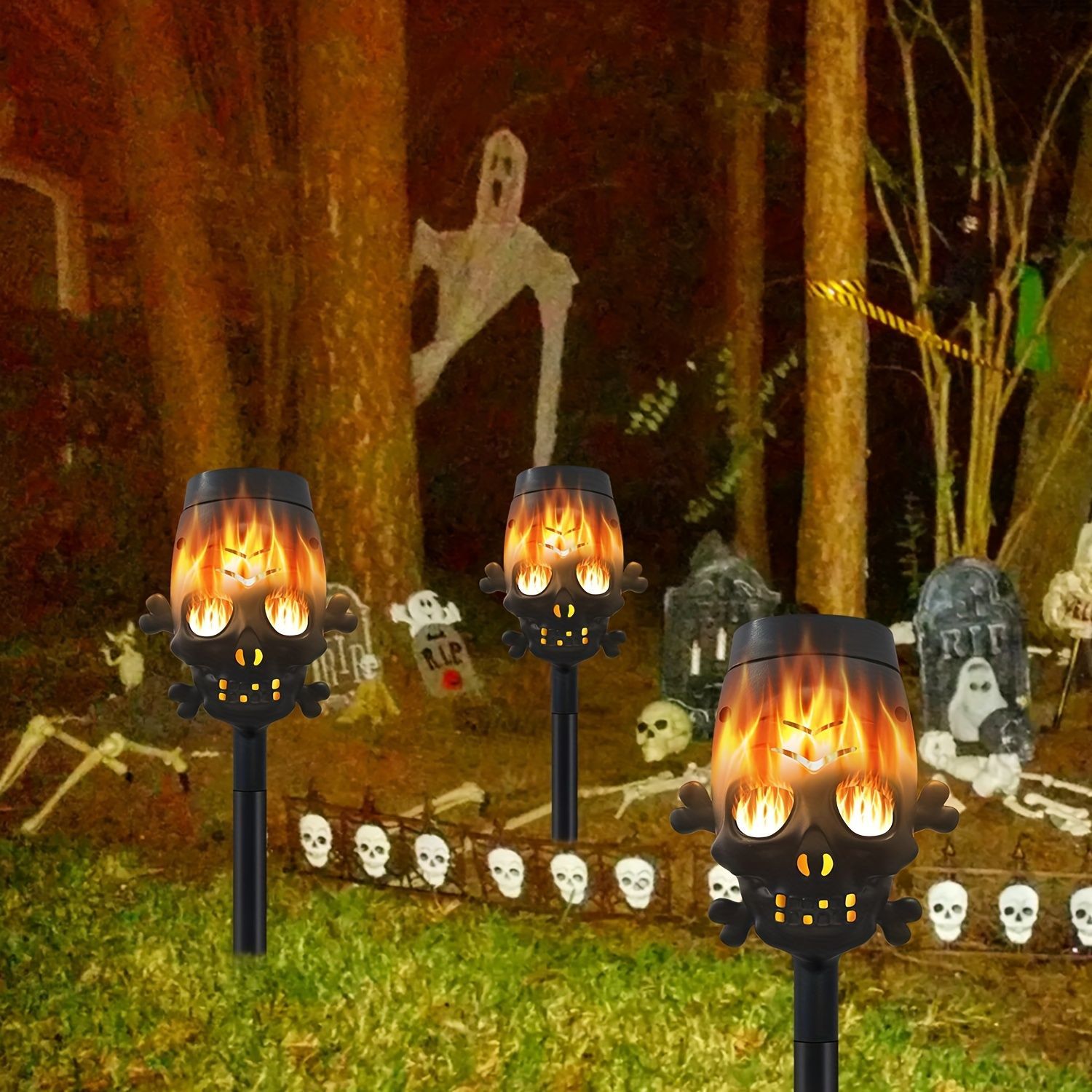 ソーラーライト ガーデンライト ガーデンオーナメント ガイコツ ドクロ