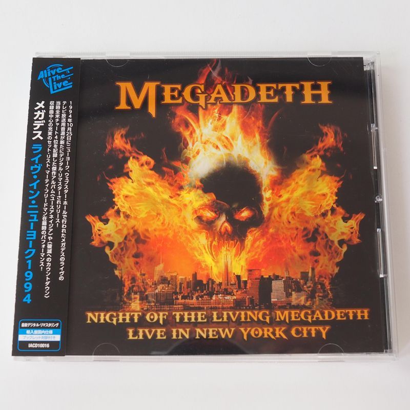 帯付美品] メガデス ライヴ・イン・ニューヨーク 1994 -Night Of The Living Megadeth Live In New  York City（国内盤）CD 洋楽・ロック [Y20] - メルカリ