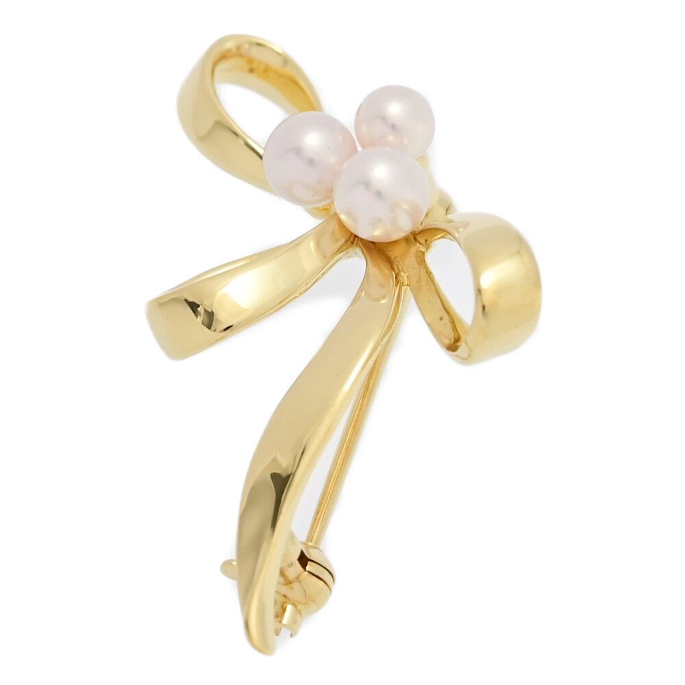 MIKIMOTO ミキモト リボンモチーフ 3P・アコヤ真珠/Japan Pearl