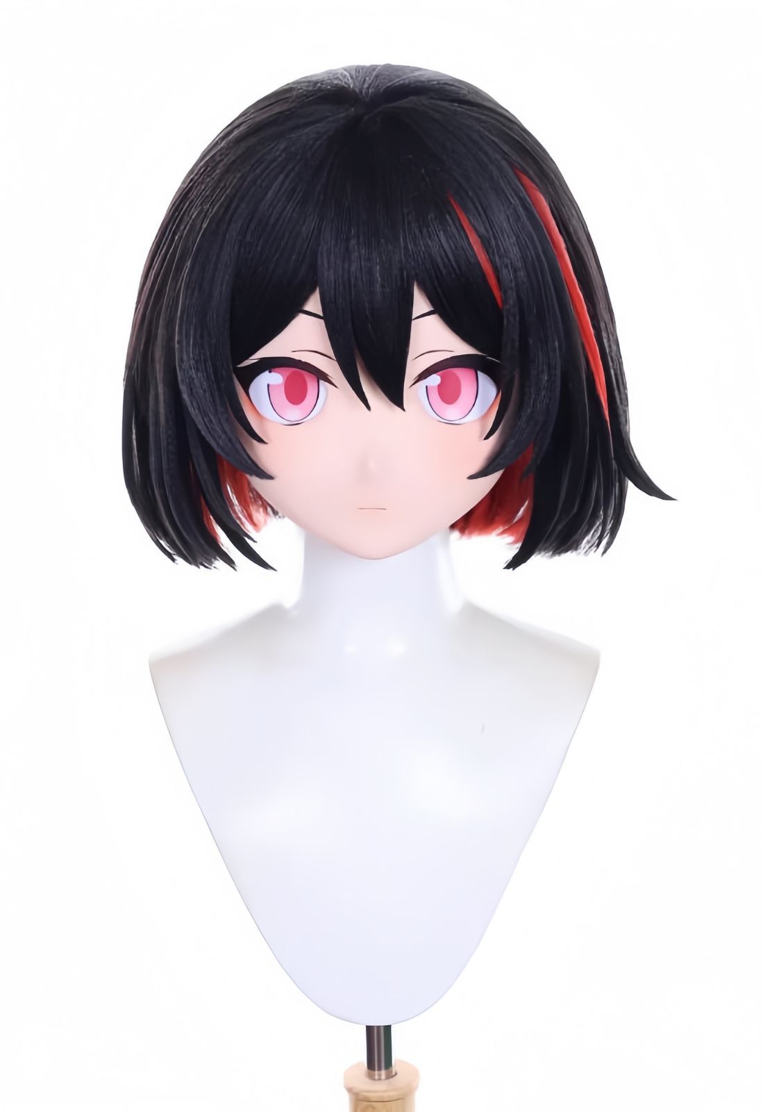 全頭マスク カツラ付き NO.1092 フルマスク ドール ヘッドロリータ人形 コスプレ マスク 仮装 着ぐるみ コスチューム 二次元