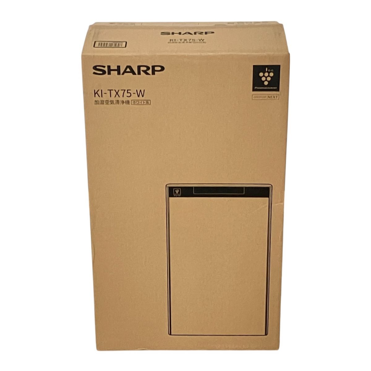 SHARP KI-TX75-W プラズマクラスター加湿空気清浄機 ホワイト 開封品 K9945773