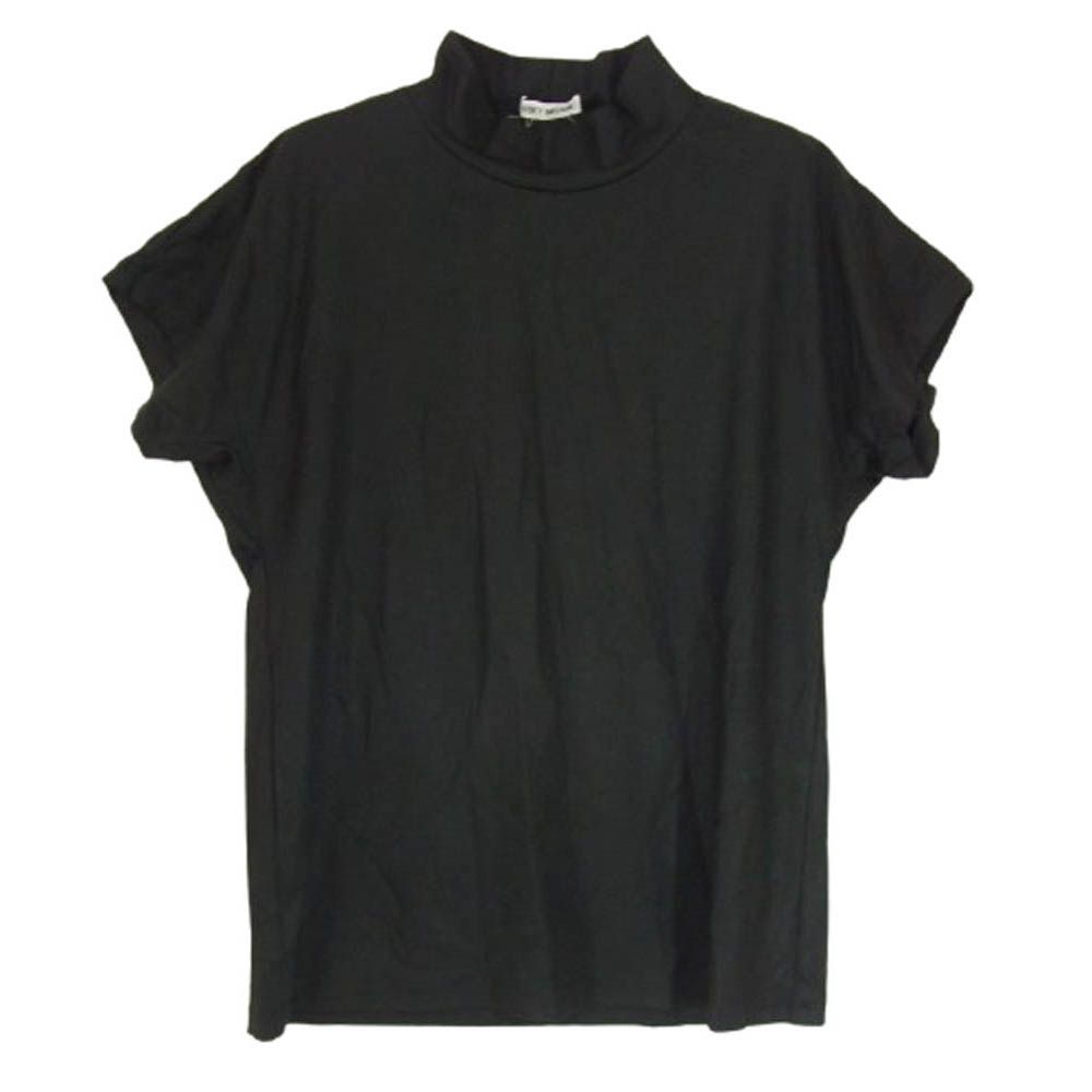ISSEY MIYAKE イッセイミヤケ IM31-JJ048 ハイネック ショートスリーブ トップ 半袖 Tシャツ カットソー ブラック系 M