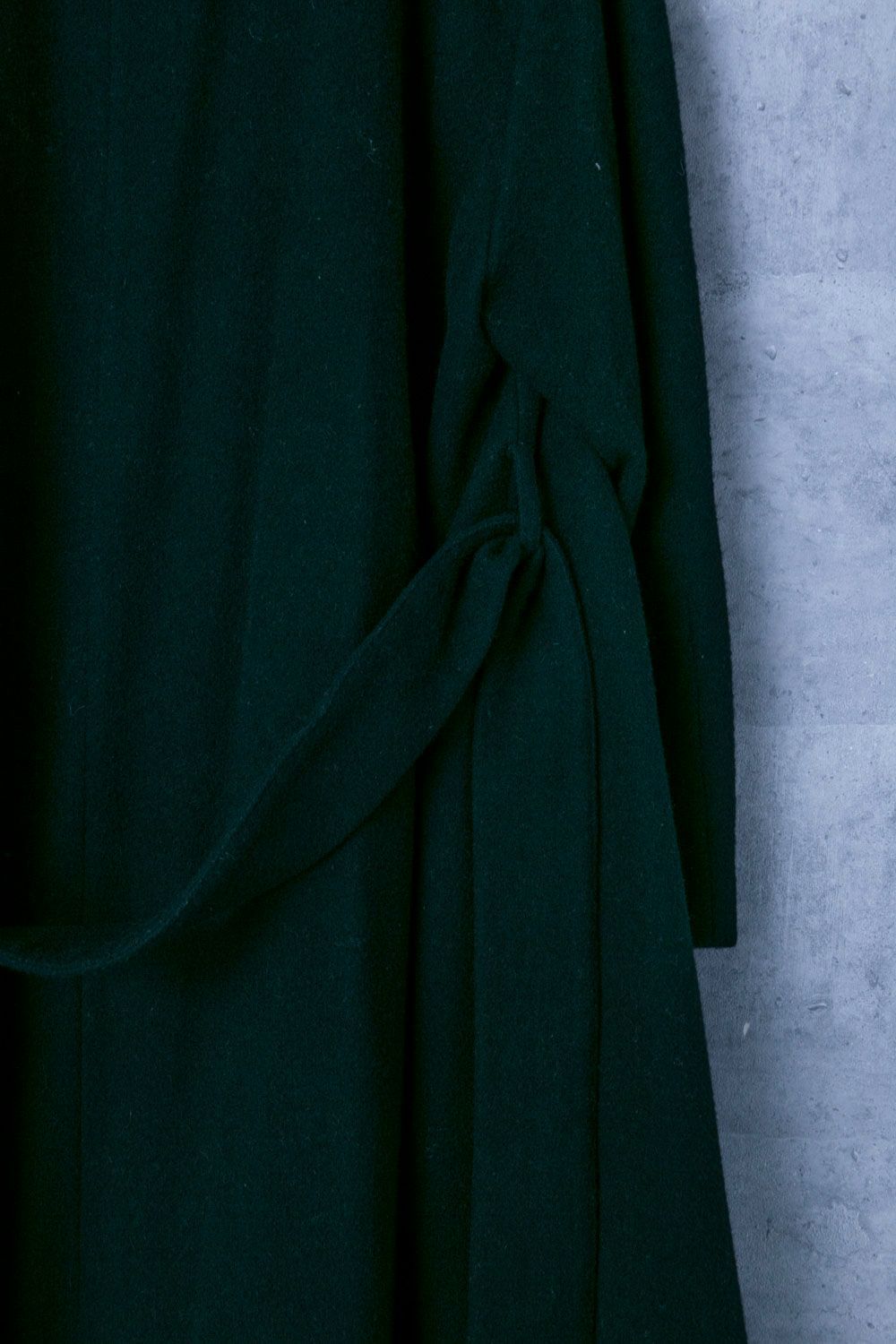 CLANE クラネ ショールカラーフレアコート/ベルト付 SHAWL COLLAR
