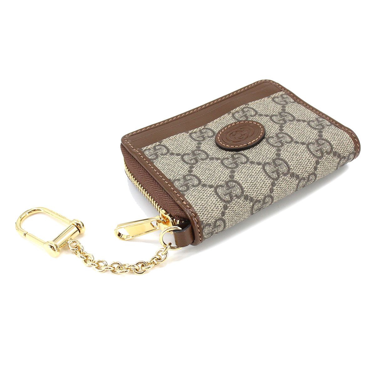 未使用 展示品 グッチ GUCCI GGスプリーム キーフック付き ジップ