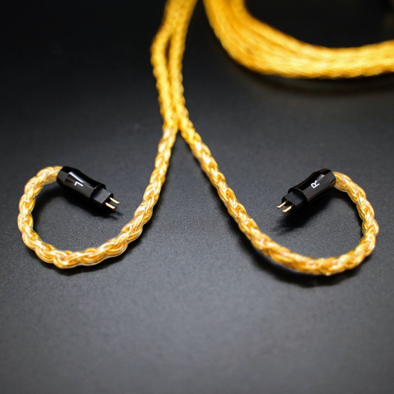 超希少!16芯 金メッキリケーブル C IEM 0.78mm 2ピン/4.4mm 1.2m 