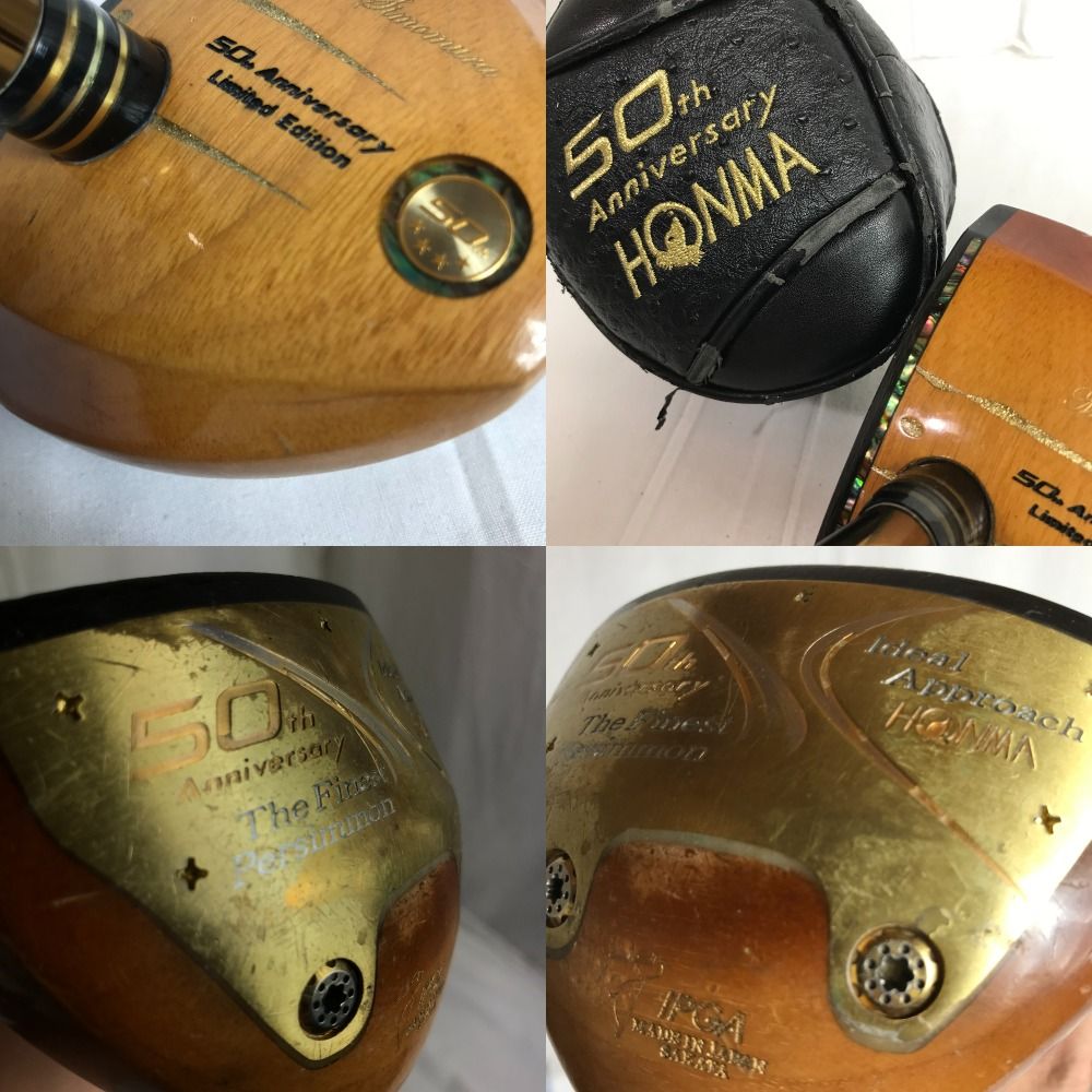 希少☆限定生産品 パーシモン 高級パークゴルフクラブ 50th Anniversary HONMA 本間 ホンマ ヘッドカバー付 右打全長約88cm  名入 IPGA認定品 限定品 現状品返品不可【中古】 - メルカリ