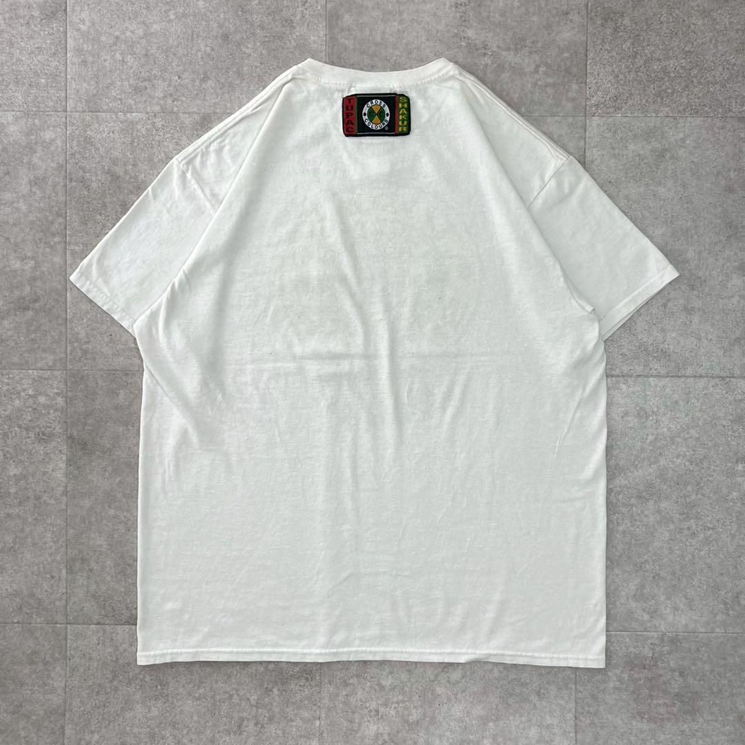 レア　クロスカラーズ　ツーパック　2pac tシャツ ラップT 90s 白　L レア クロスカラーズ ツーパック 2pac tシャツ ラップT 90s 白 L