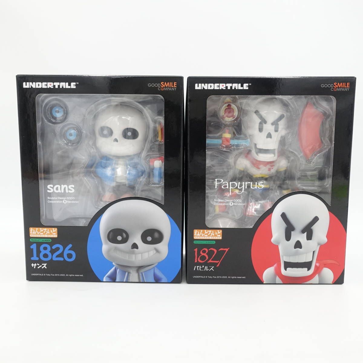 ねんどろいど UNDERTALE 1826 サンズ 1827 パピルス 未開封 フィギュア